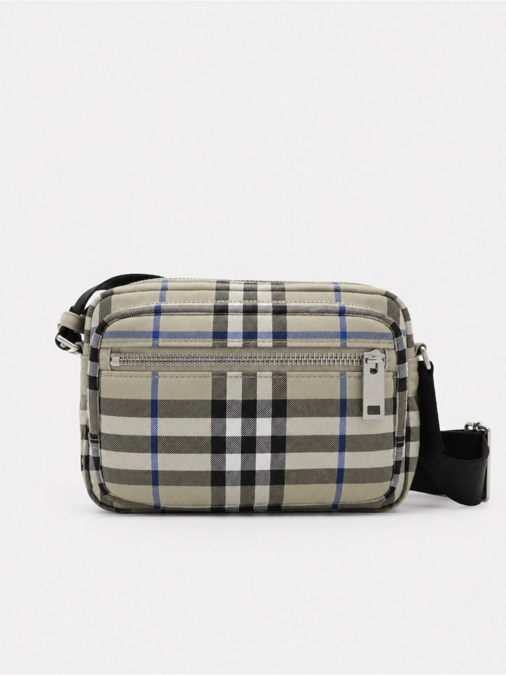 Classic check print Crossbody Bag canvas
